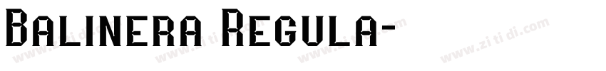 Balinera Regula字体转换